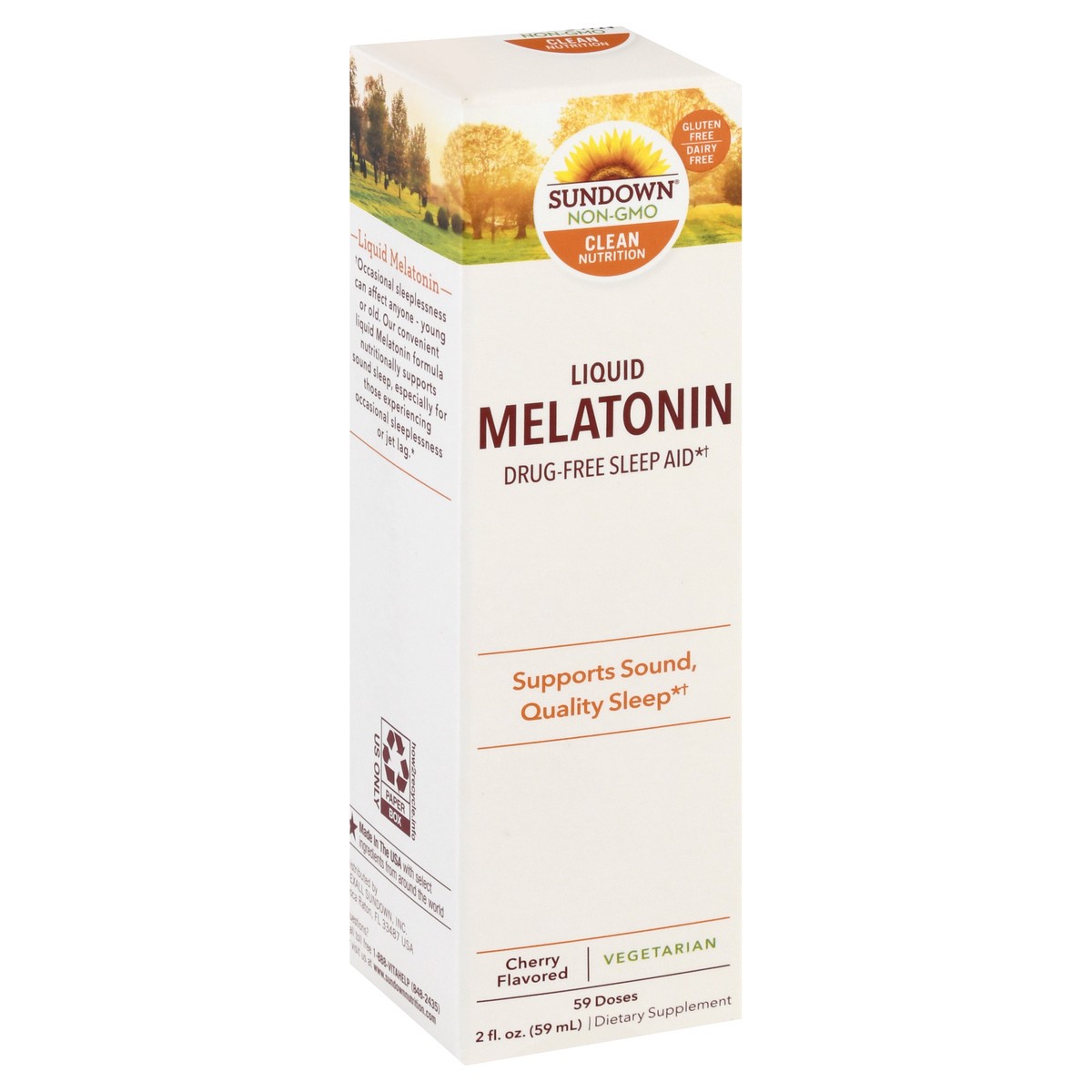 slide 2 of 9, Sundown Naturals Melatonin Liquid, 2 fl oz