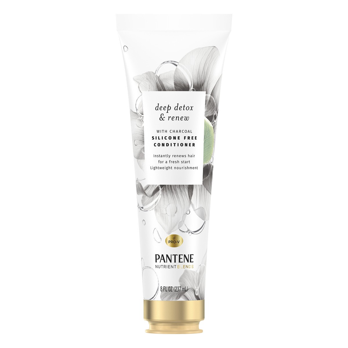 slide 1 of 9, Pantene Blends Deep Detox & Renew With Charcoal Silicone Free Conditioner, 8 oz