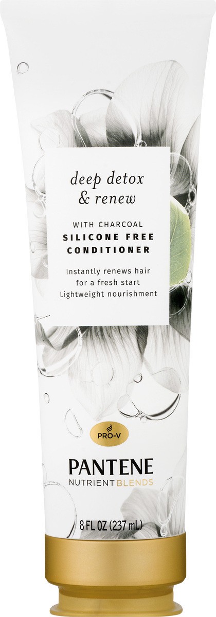 slide 8 of 9, Pantene Blends Deep Detox & Renew With Charcoal Silicone Free Conditioner, 8 oz