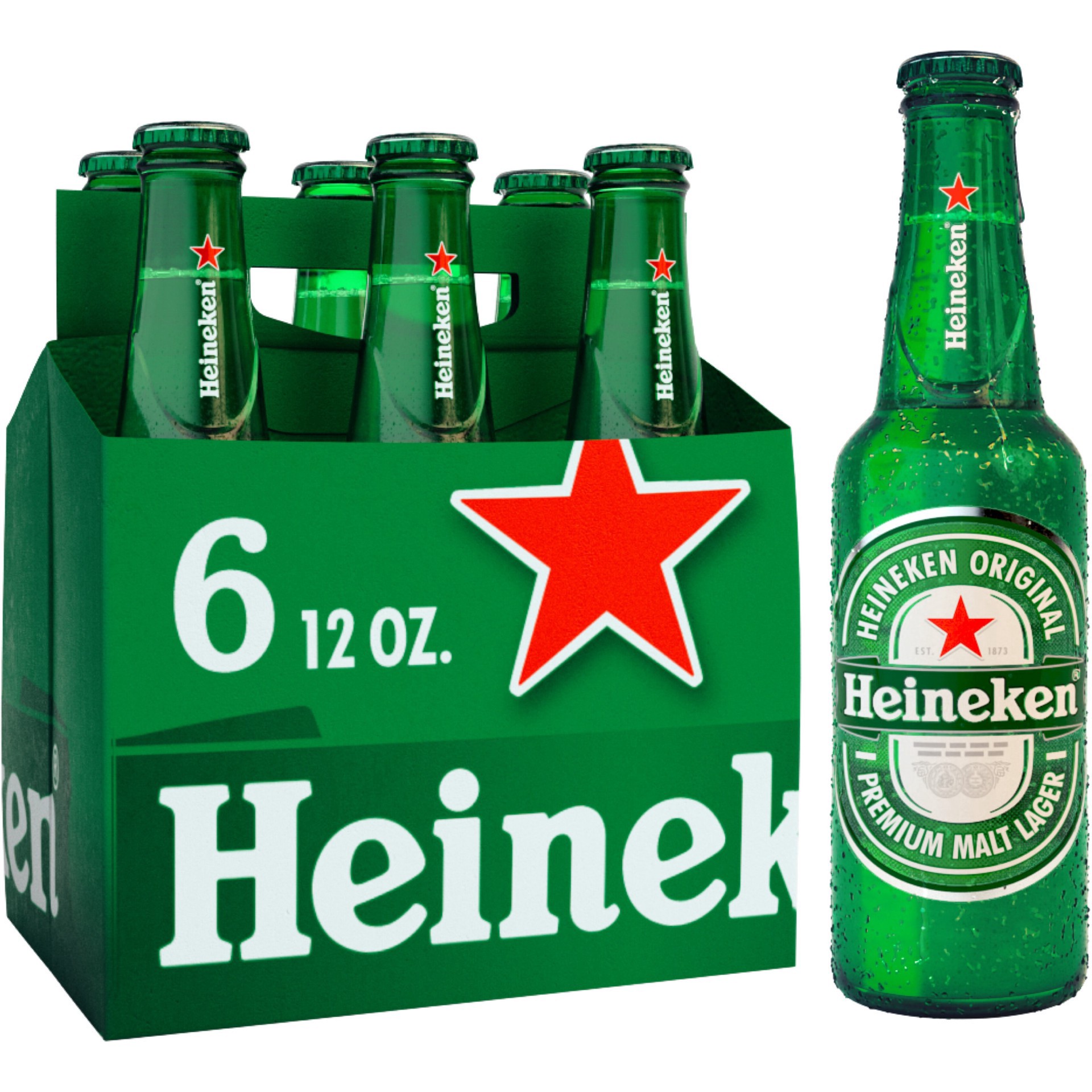 slide 6 of 9, Heineken Original Lager Beer, 12 oz