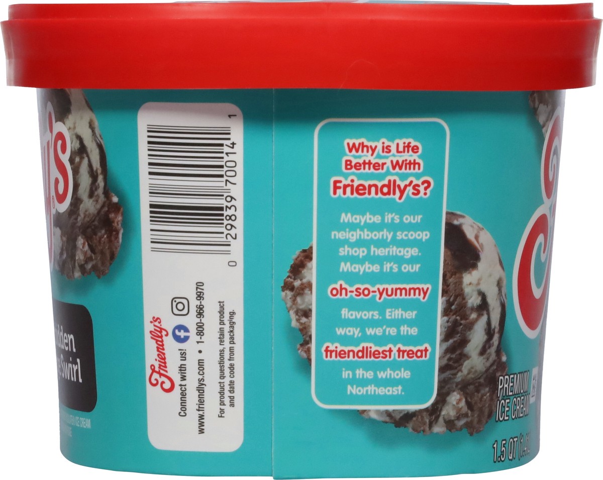 slide 7 of 9, Friendly's Premium Forbidden Fudge Swirl Ice Cream 1.5 qt, 1.5 qt