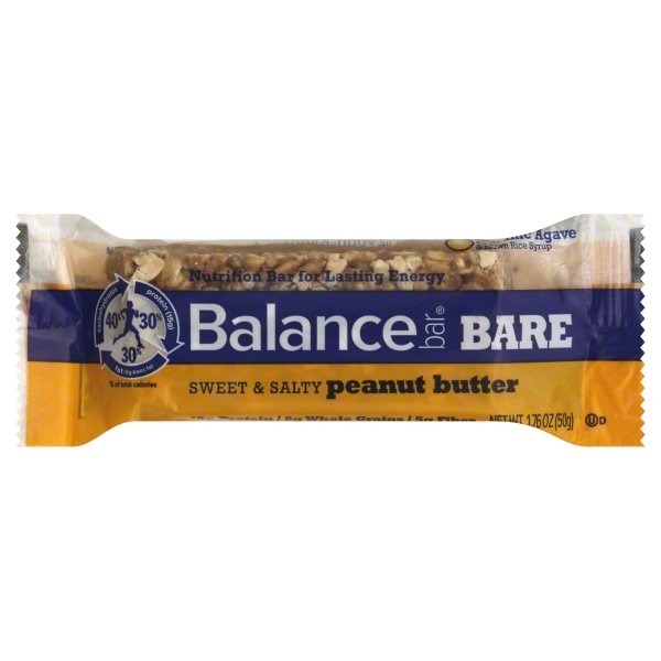 slide 1 of 6, Balance Bar Nutrition Bar, Sweet & Salty Peanut Butter, 1.76 oz