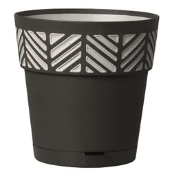 Marshall Pottery Deroma Mosaic 7.5In Anthrac Pot