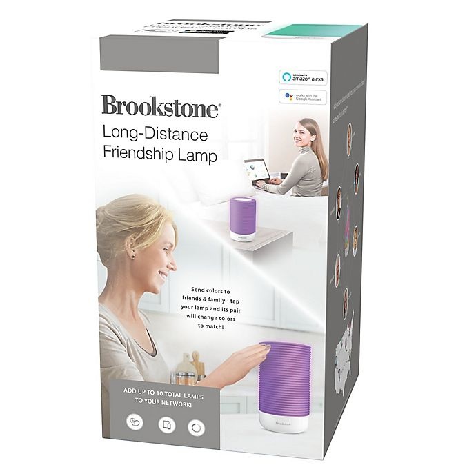 slide 7 of 7, Brookstone Friendship Table Lamp - White, 1 ct