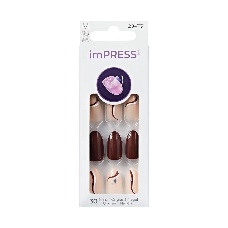 slide 1 of 10, KISS NAIL Ks Impress Nails - Better Me, 1 ct