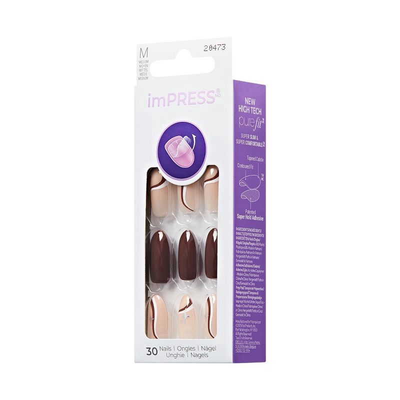 slide 4 of 10, KISS NAIL Ks Impress Nails - Better Me, 1 ct