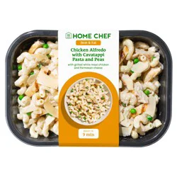 Home Chef Fettuccine Alfredo With Cavatappi Pasta & Peas