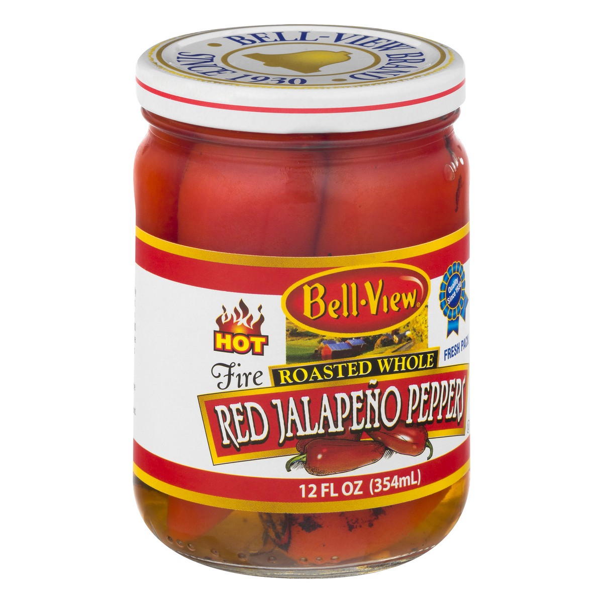 slide 6 of 11, Bell-View Roasted Whole Hot Red Jalapeno Peppers 12.0 oz, 12 oz