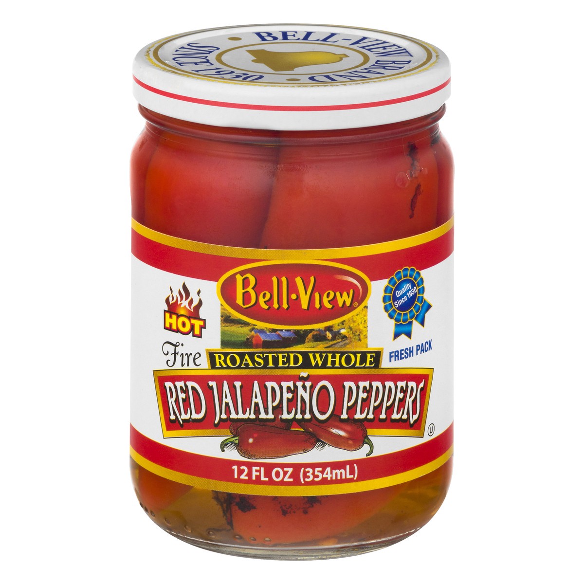 slide 1 of 11, Bell-View Roasted Whole Hot Red Jalapeno Peppers 12.0 oz, 12 oz