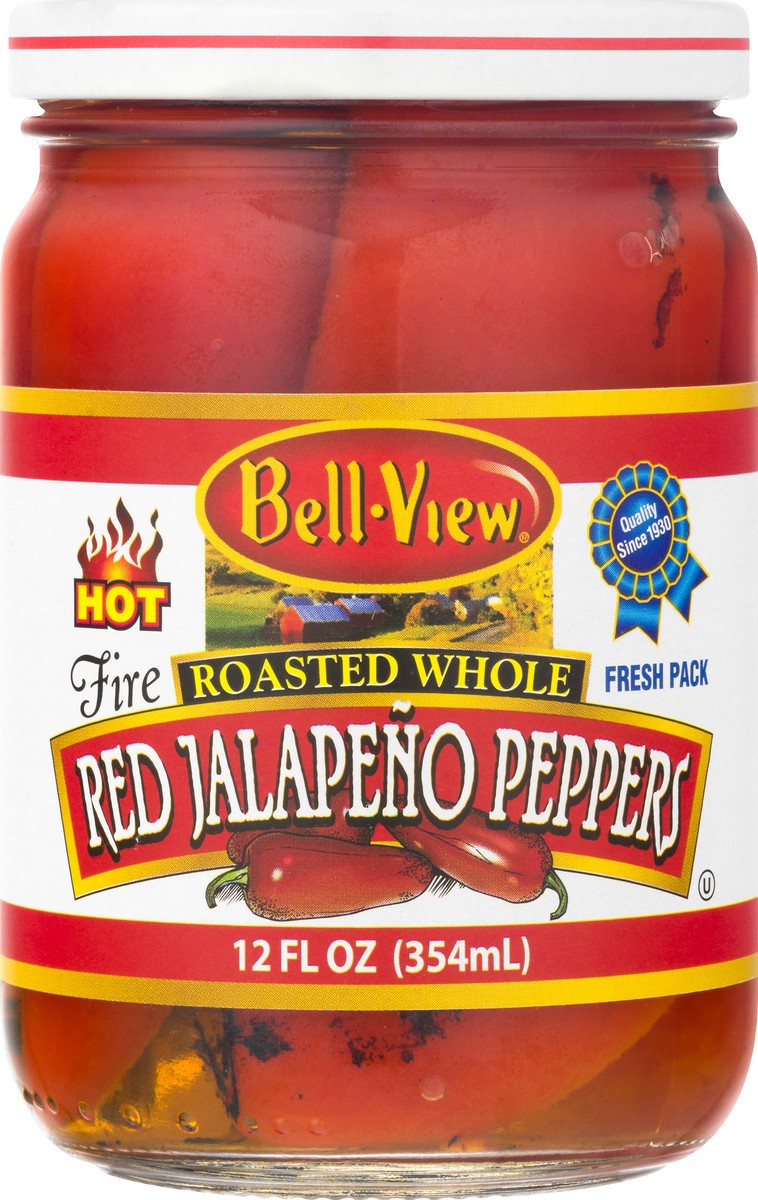 slide 8 of 11, Bell-View Roasted Whole Hot Red Jalapeno Peppers 12.0 oz, 12 oz