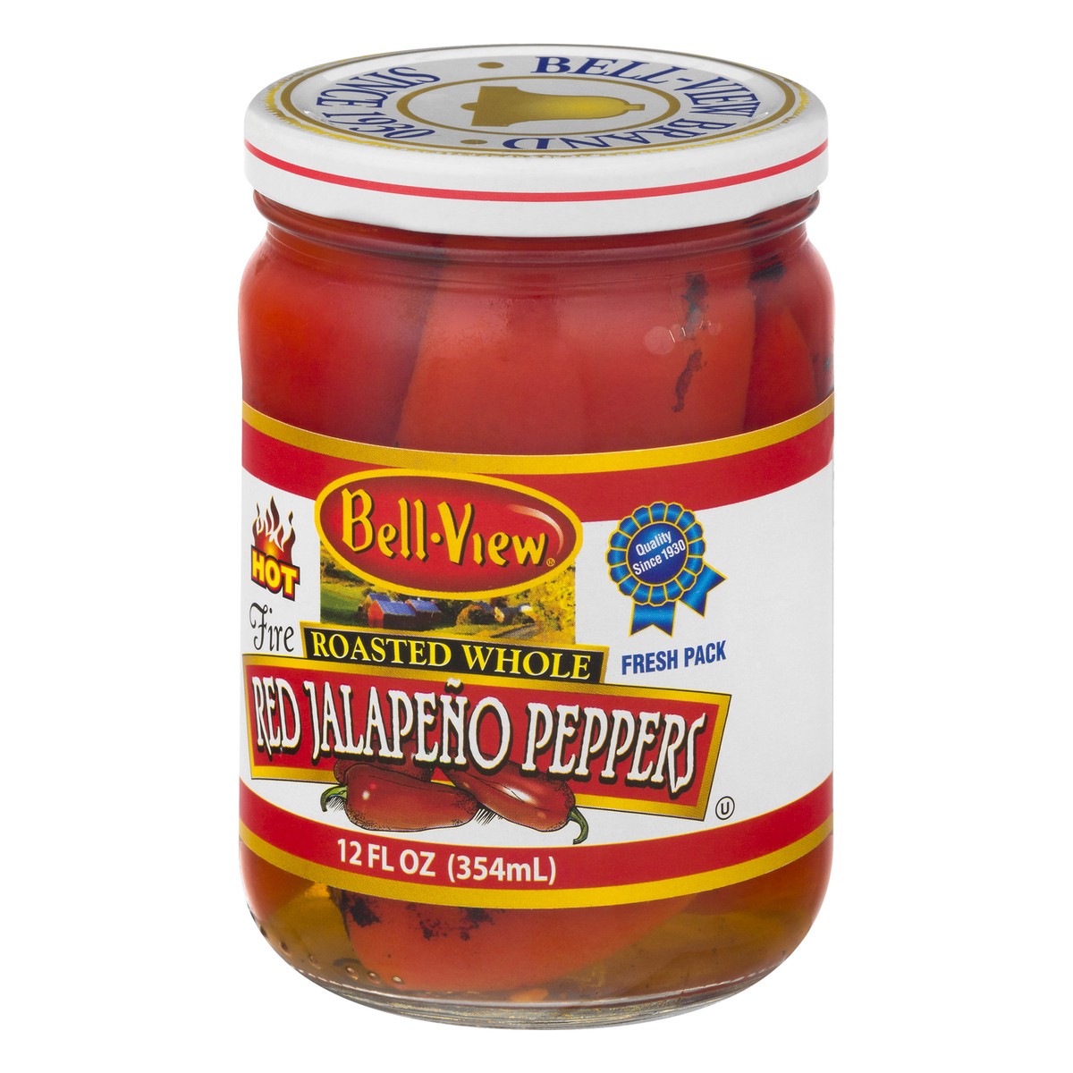 slide 10 of 11, Bell-View Roasted Whole Hot Red Jalapeno Peppers 12.0 oz, 12 oz