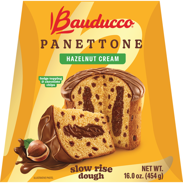 slide 1 of 1, Bauducco Hazelnut Panettone 16 Ounces, 16 oz