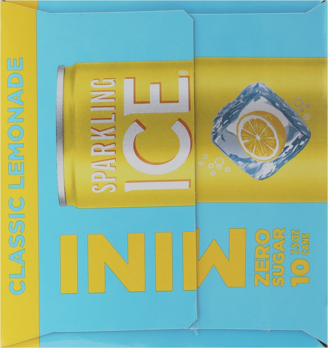 slide 5 of 15, Sparkling ICE Zero Sugar Classic Lemonade Mini Sparkling Water 10 - 7.5 fl oz Cans, 10 ct