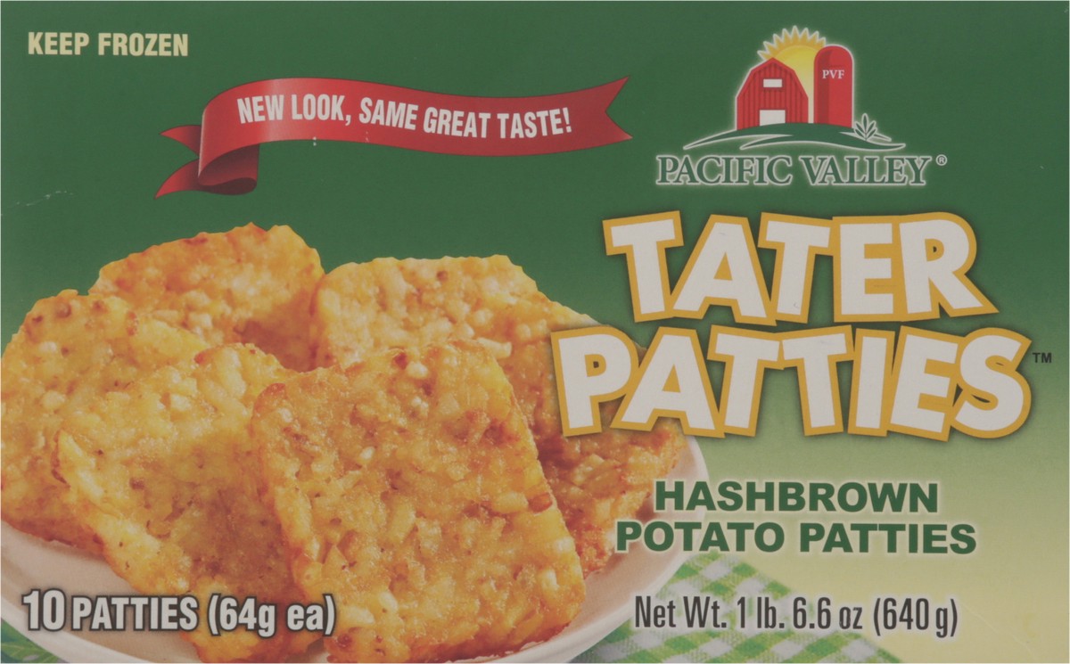 slide 2 of 13, Pacific Valley Tater Patties Hashbrown Potato Patties 10 ea, 10 ct