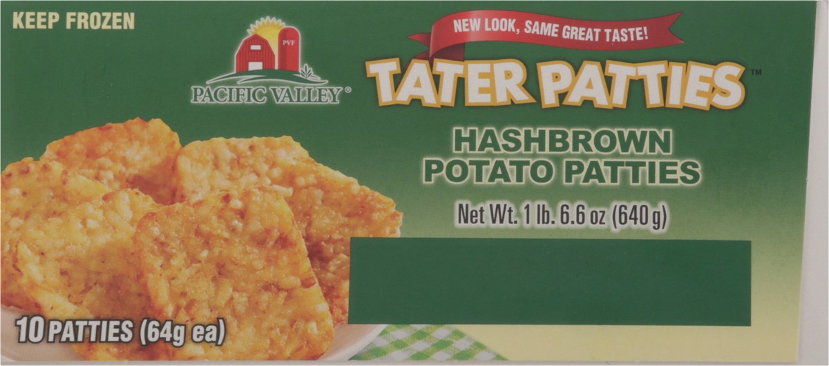 slide 10 of 13, Pacific Valley Tater Patties Hashbrown Potato Patties 10 ea, 10 ct
