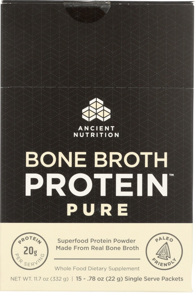 slide 1 of 1, Ancient Nutrition Protein Bone Pure Packet, 0.75 oz