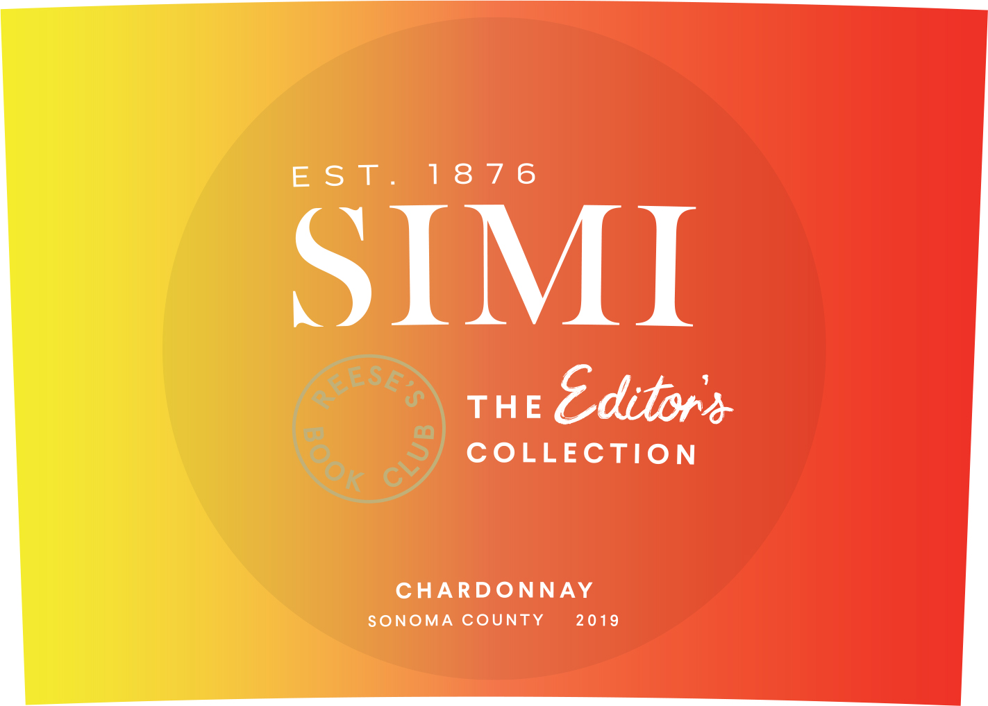 slide 3 of 3, SIMI The Editor's Collection Reese's Book Club Sonoma County Chardonnay White Wine, 750 mL Bottle, 25.36 fl oz