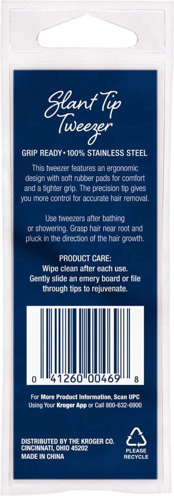 slide 2 of 2, Pretty Savvy™ Slant Tip Grip Ready Tweezers, 1 ct