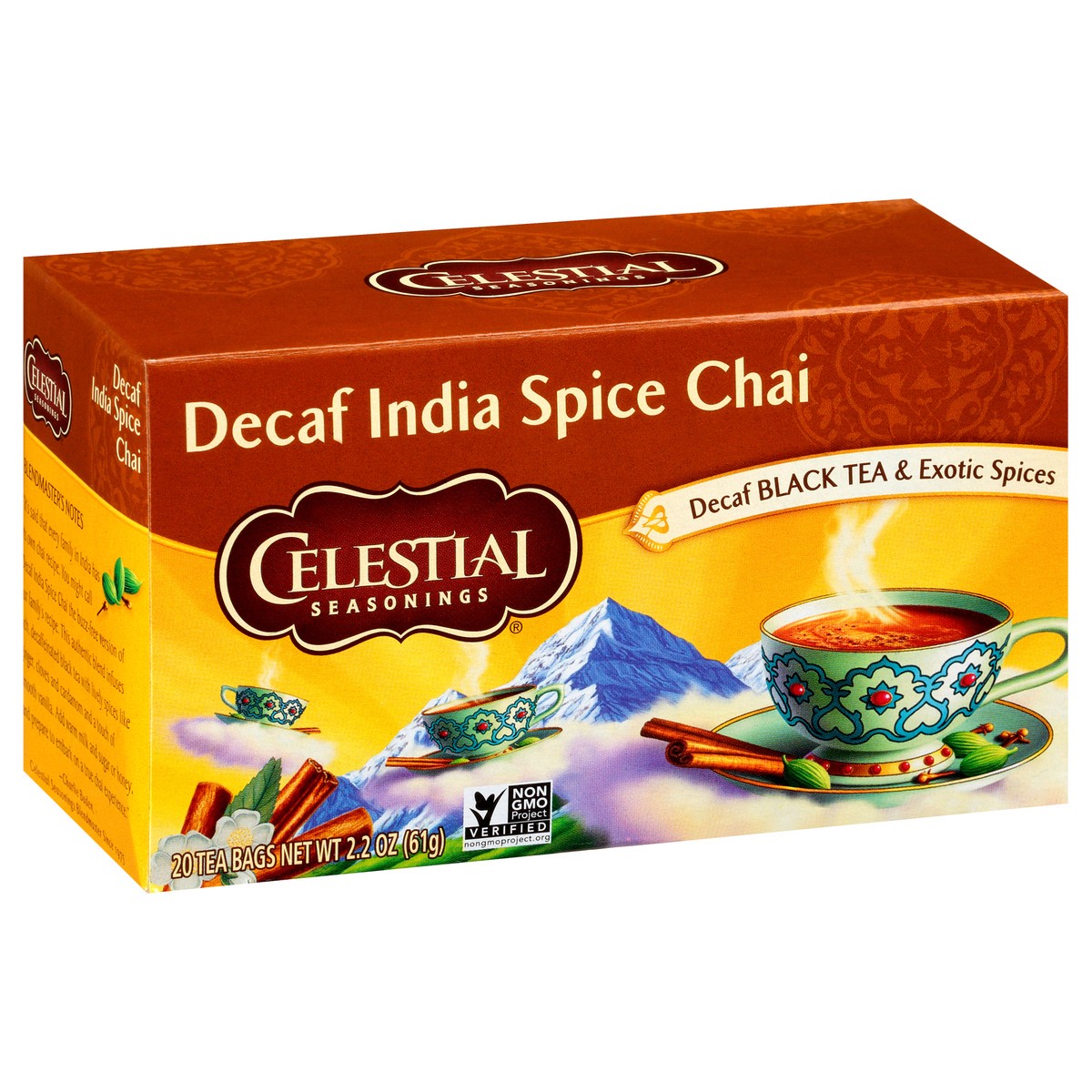 slide 7 of 12, Celestial Seasonings Decaf India Spice Chai Tea Bags 20 ct Box, 20 ct