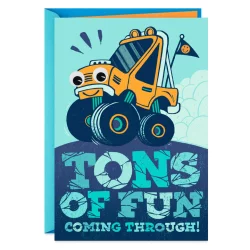 Birthday Card For Kid #4: Hallmark Monster Truck Sticker Card