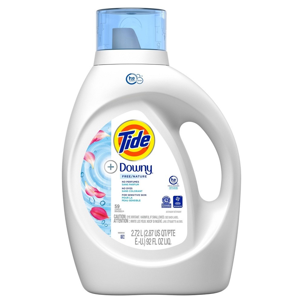 slide 2 of 3, Tide + Downy Free Liquid Laundry Detergent,, 92 fl oz