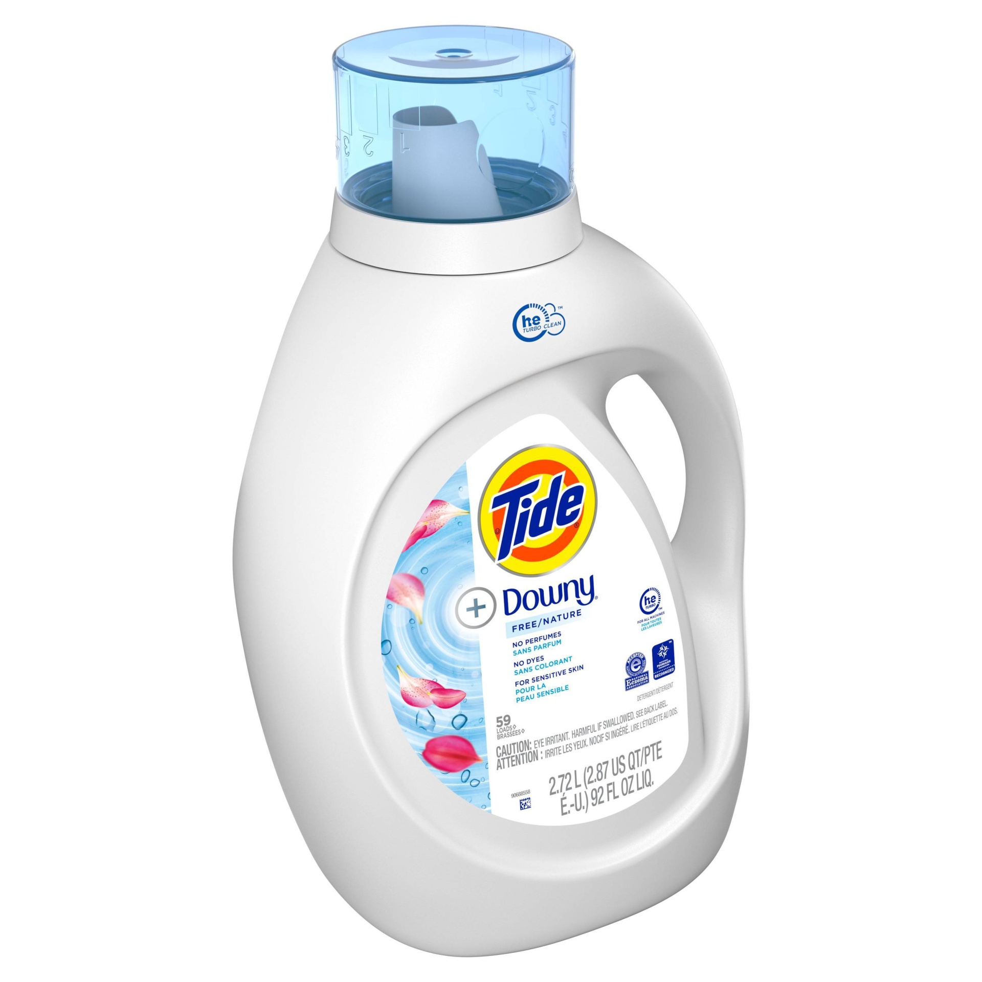 slide 1 of 3, Tide + Downy Free Liquid Laundry Detergent,, 92 fl oz