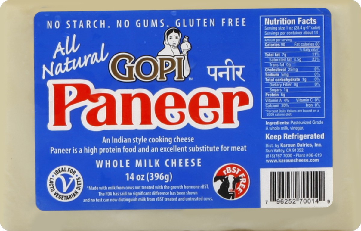 slide 1 of 5, Gopi Paneer 14 Oz, 14 oz