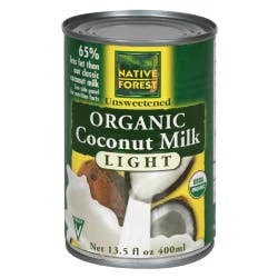 Native Forest Organic Light Unsweetened Coconut Milk 13.5 fl oz
