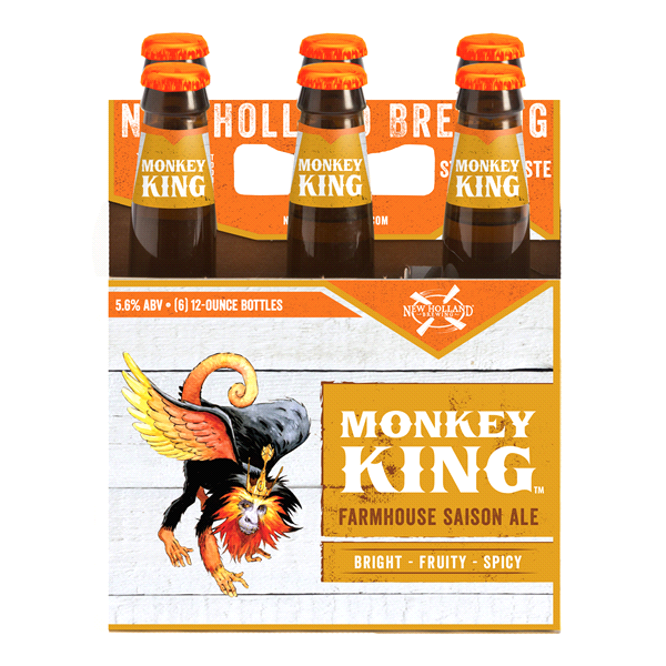 slide 1 of 1, New Holland Monkey King Farmhouse Saison Beer, 1 ct