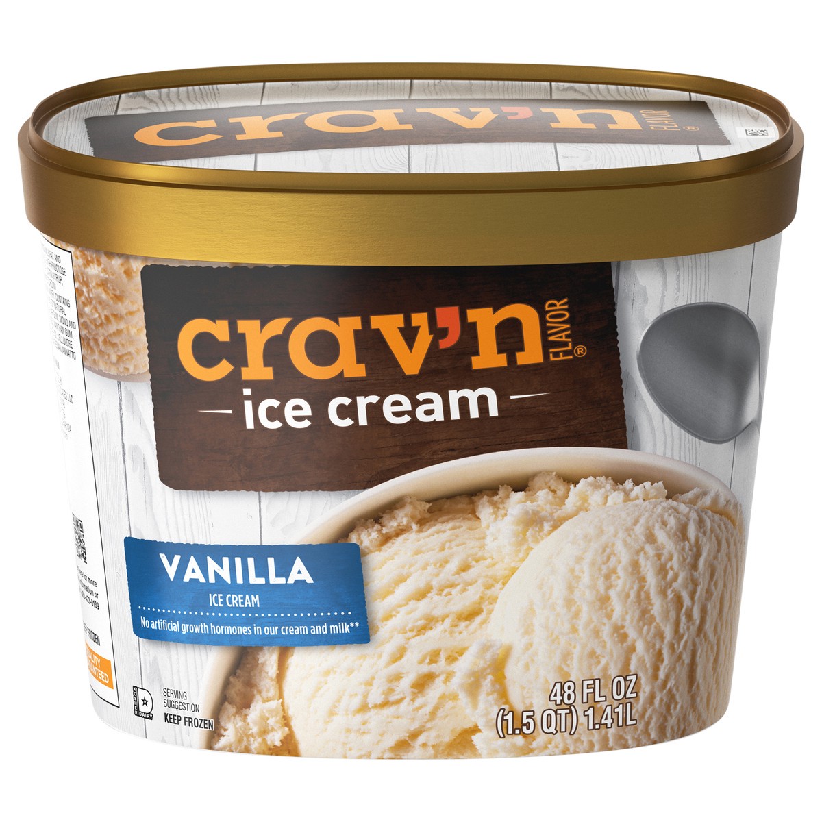 slide 4 of 4, Crav'n Flavor Vanilla Ice Cream 48 fl oz, 48 fl oz