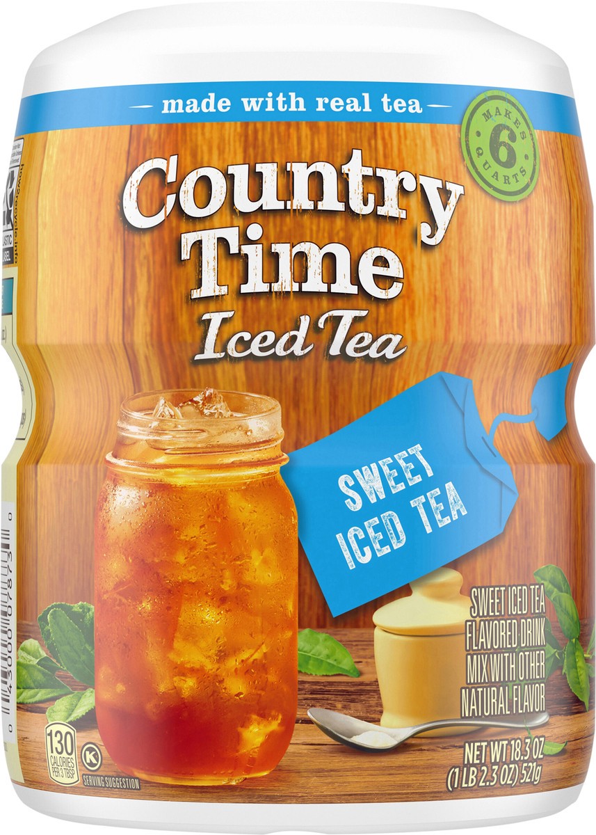 slide 7 of 14, Country Time Sweet Tea Naturally Flavored Powdered Drink Mix, 18.3 oz Canister, 18.3 oz