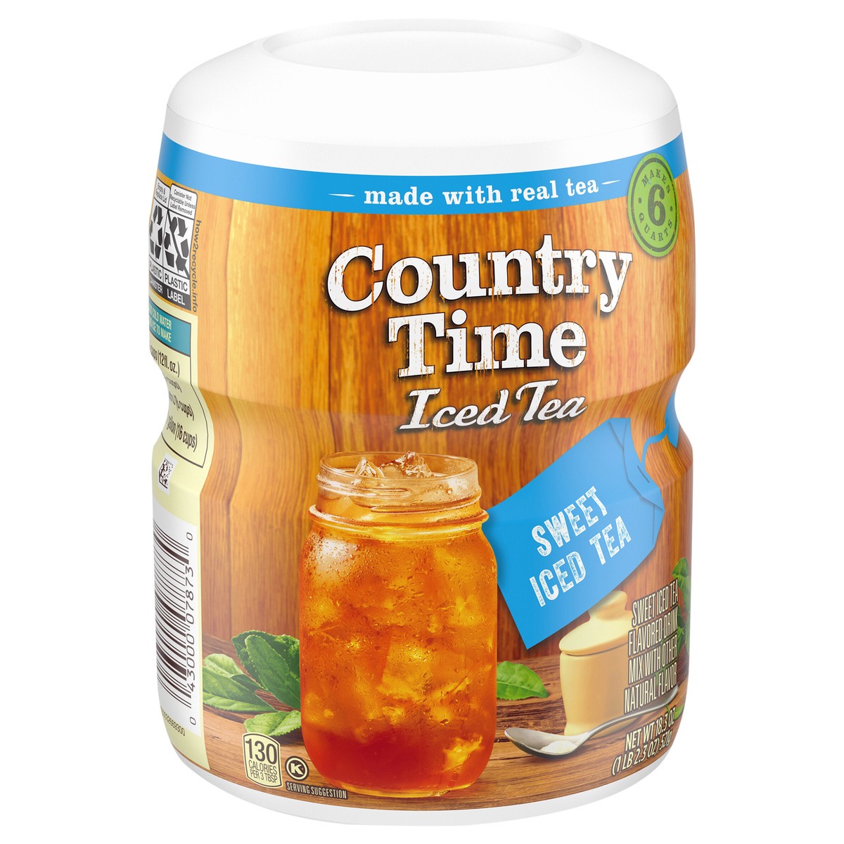 slide 11 of 14, Country Time Sweet Tea Naturally Flavored Powdered Drink Mix, 18.3 oz Canister, 18.3 oz