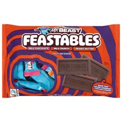 Feastables Milk Chocolate/Milk Crunch/Peanut Butter Chocolate Candy 12.69 oz