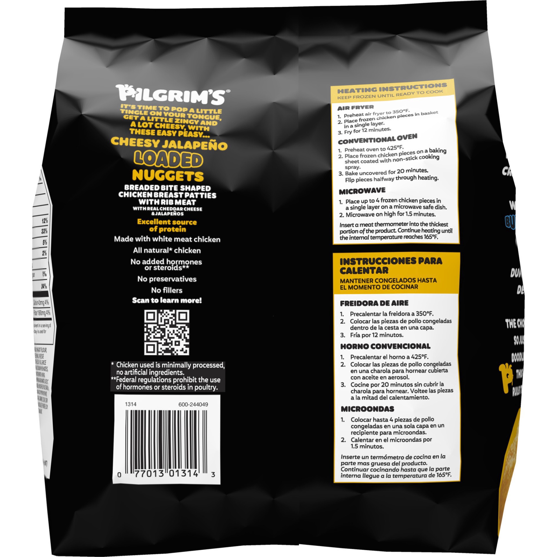 slide 3 of 13, Pilgrim's Pilgrim’s Cheesy Jalapeño Loaded Nuggets, 19.2 oz