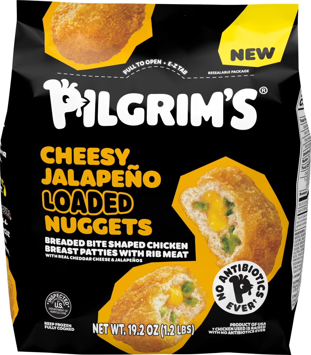 slide 11 of 13, Pilgrim's Pilgrim’s Cheesy Jalapeño Loaded Nuggets, 19.2 oz