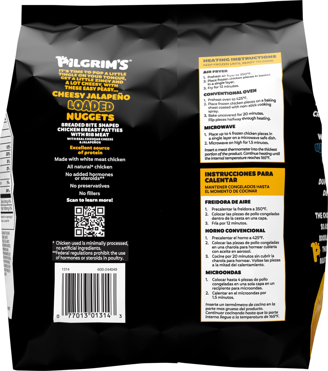 slide 6 of 13, Pilgrim's Pilgrim’s Cheesy Jalapeño Loaded Nuggets, 19.2 oz
