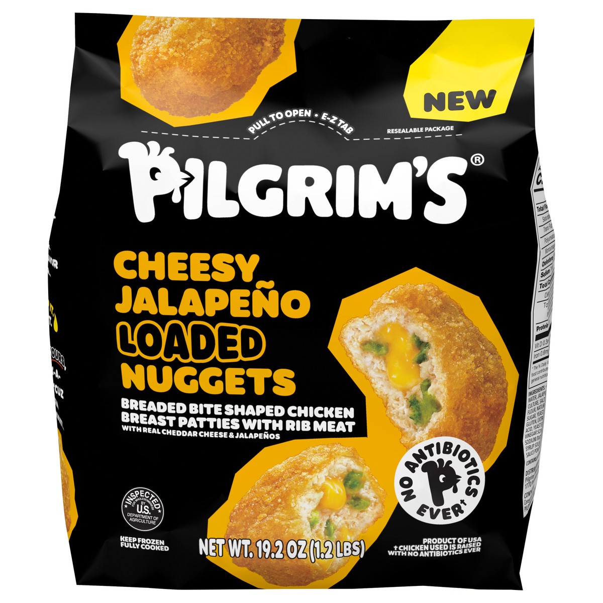 slide 12 of 13, Pilgrim's Pilgrim’s Cheesy Jalapeño Loaded Nuggets, 19.2 oz