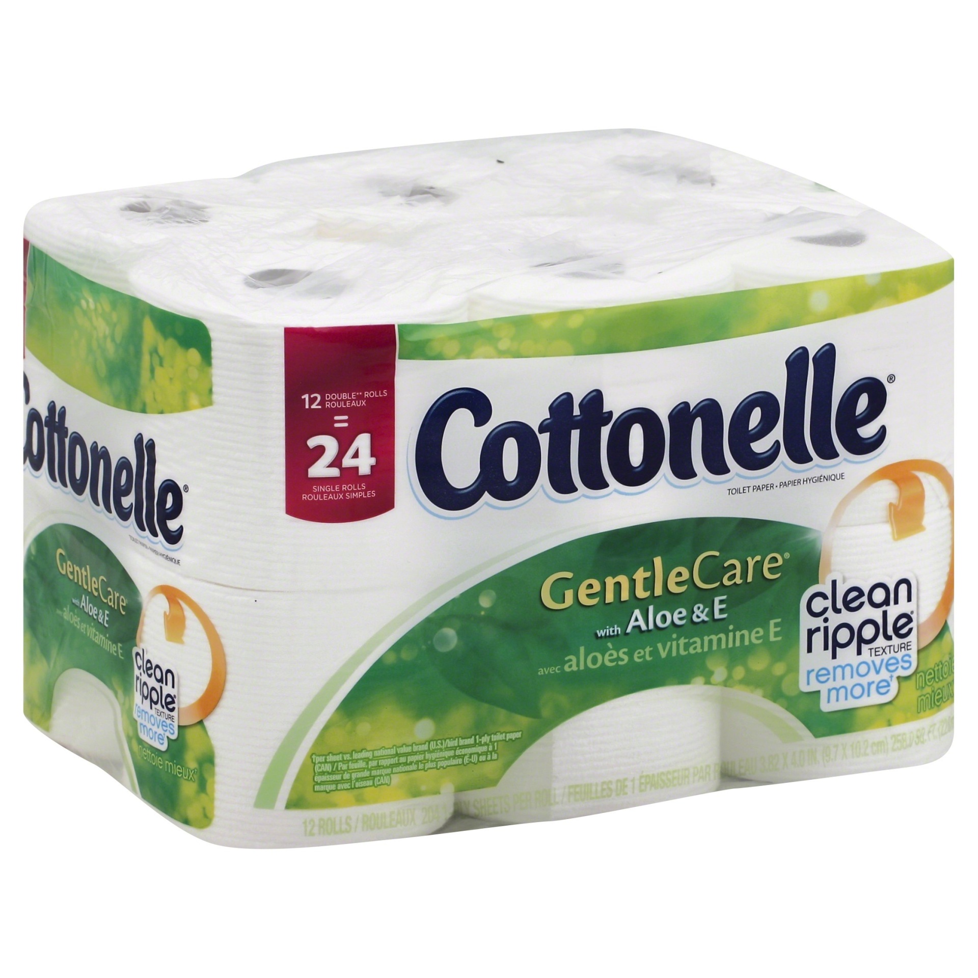 slide 1 of 3, Cottonelle Gentlecare Toilet Paper, 12 ct