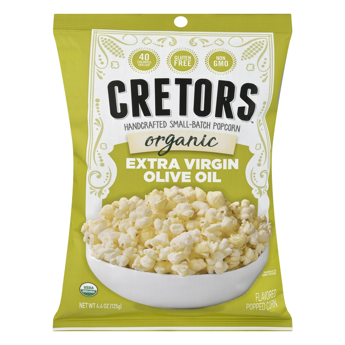 slide 1 of 10, Cretors G.H.Cretors Organic Popcorn Evoo, 4.4 oz