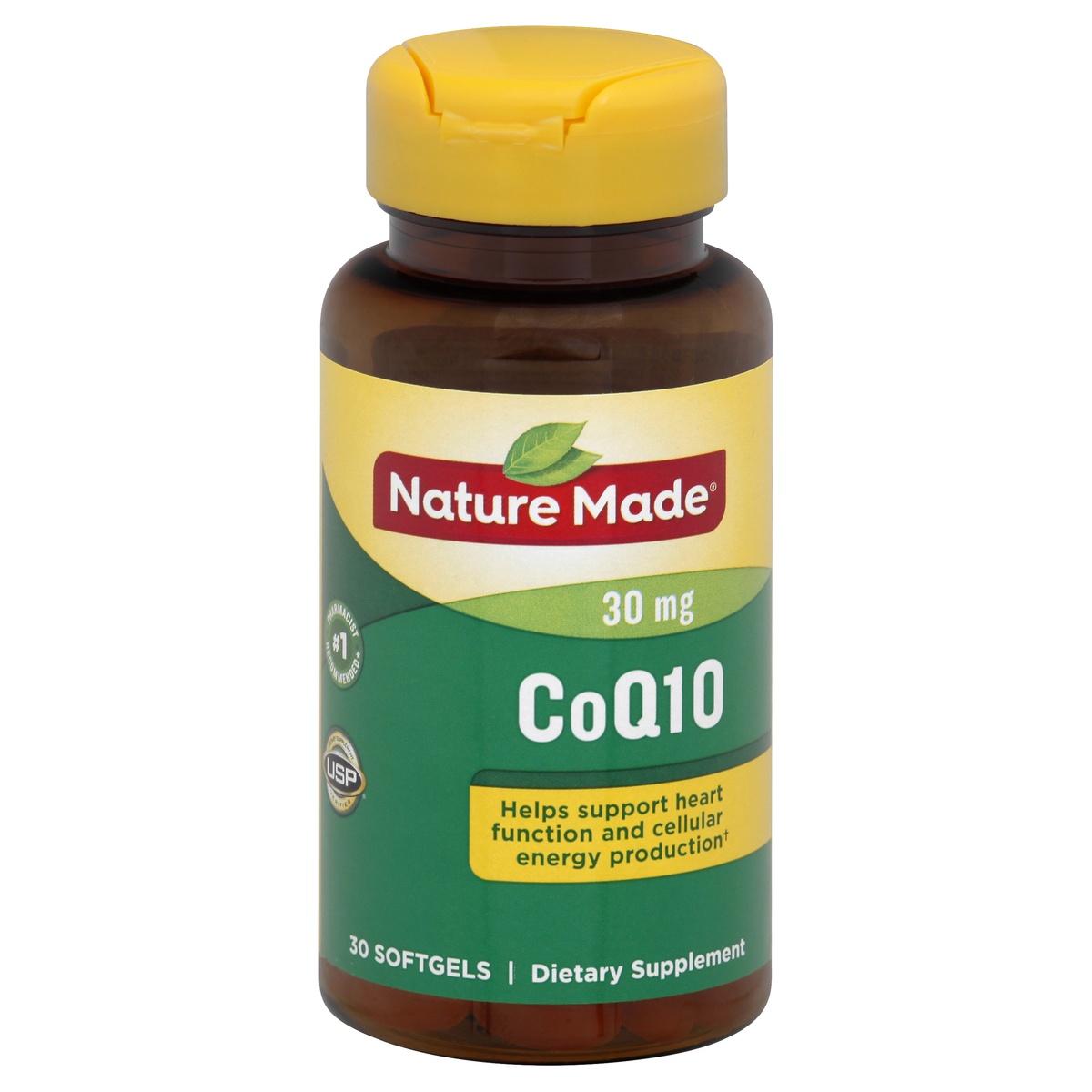 slide 1 of 4, Nature Made CoQ10 Dietary Supplement Liquid Softgels, 30 ct