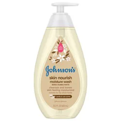 Johnson's Skin Nourish Baby Wash, Vanilla & Oat Scents, 20.3 fl. oz