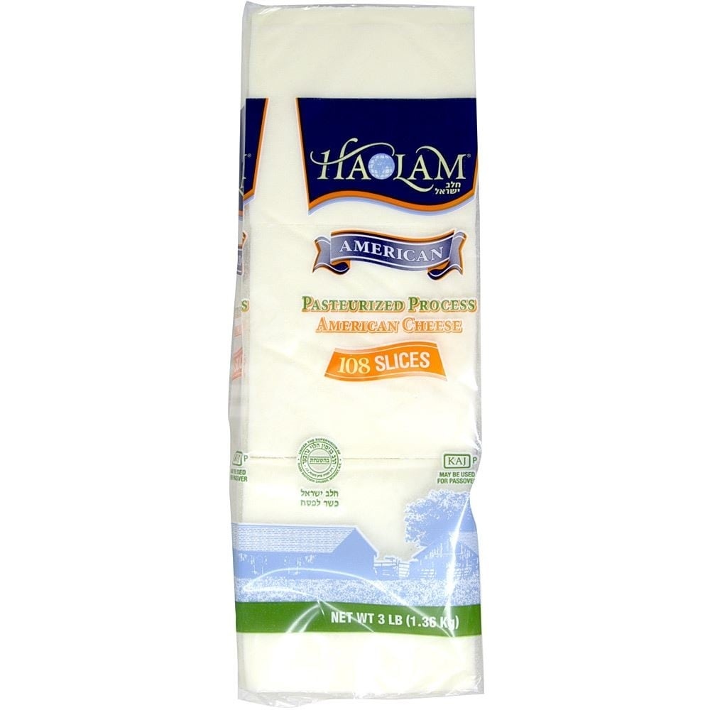 slide 1 of 1, Haolam White American Cheese Slices, 3 lb