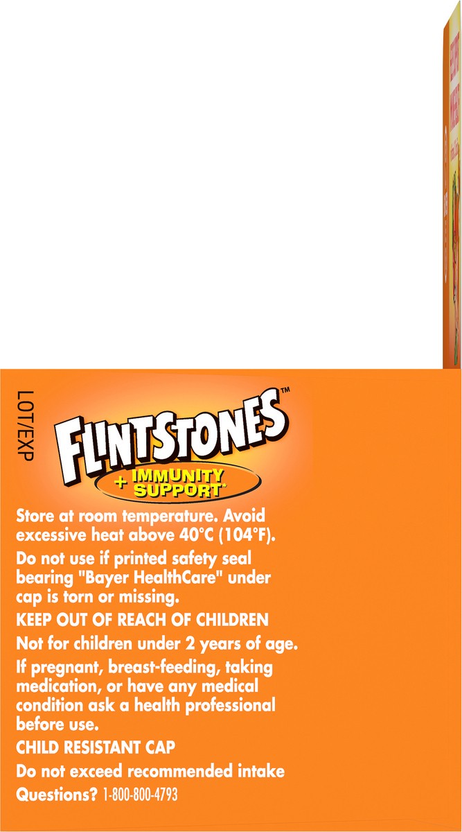 slide 6 of 6, Flintstones Plus Immunity Support Children's Multivitamin Supplement Chewable Tablets, 60 ct