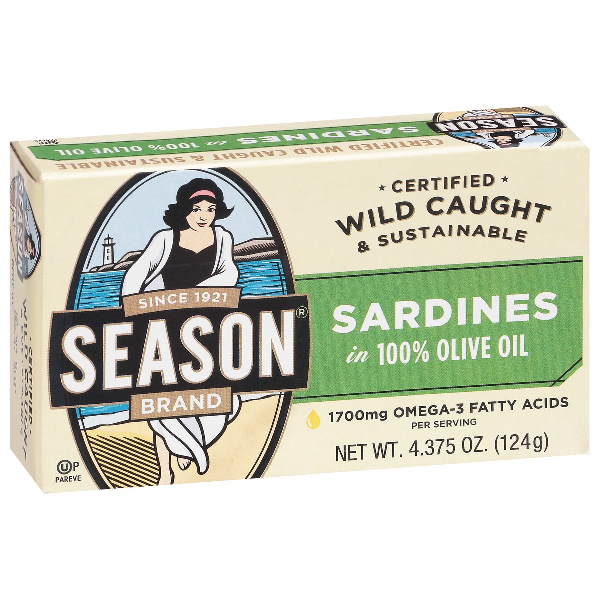 slide 8 of 13, Season in 100% Olive Oil Sardines 4.375 oz, 4.38 oz