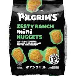 Pilgrim''s Pride Brand Fully Cooked Dill Pickle Seasoned Popcorn Chicken Popcorn ShapedBreaded Chicken Breast Patties With Rib Meat