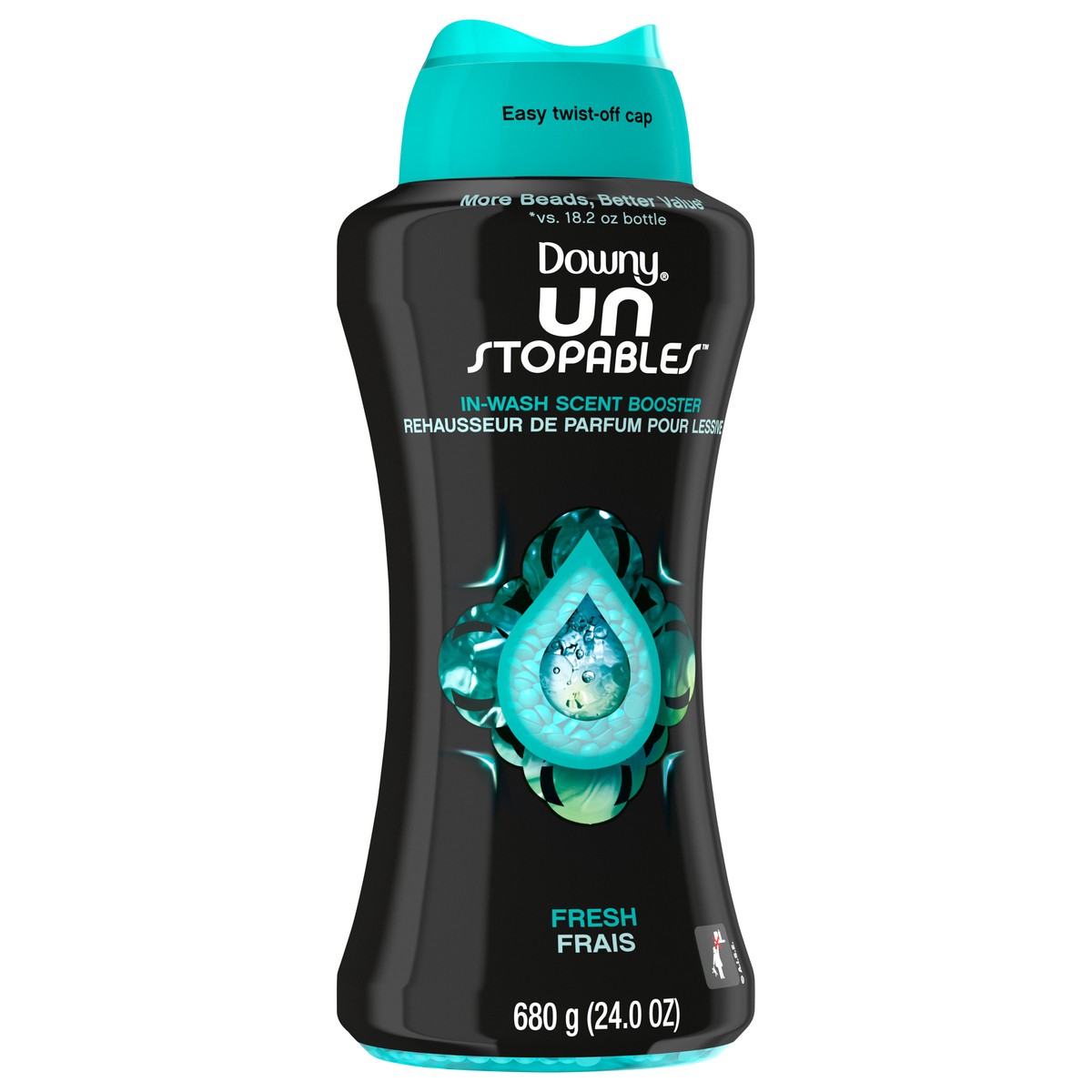 slide 3 of 8, Downy Unstopables In Wash Scent Booster Beads, Fresh Scent, 24 oz, Laundry Beads for odor Protection, Downy Scent Booster Beads, Laundry Scent Boosters, 1.5 lb