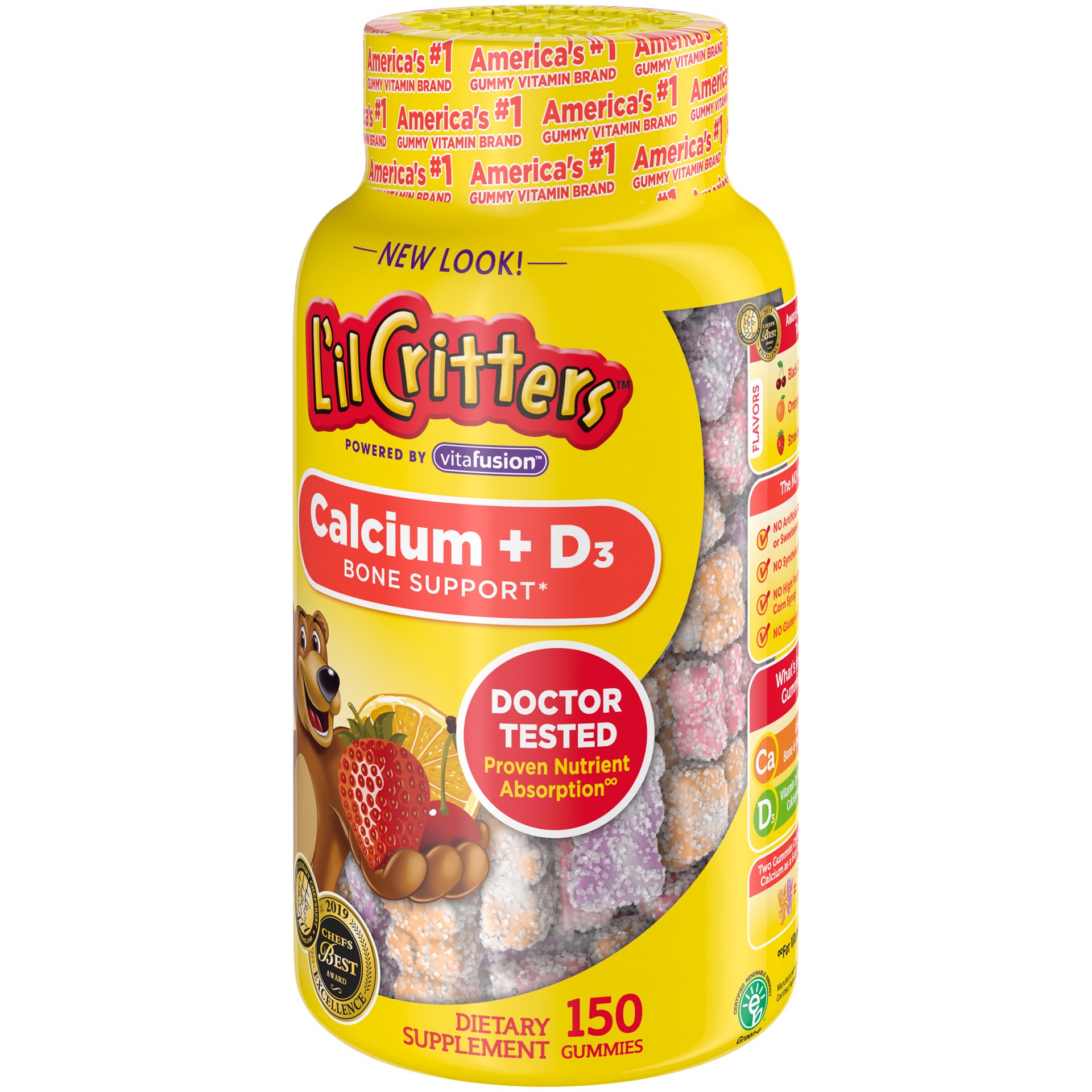 slide 2 of 4, ARM & HAMMER Gummies Calcium + D3 150 ea, 150 ct