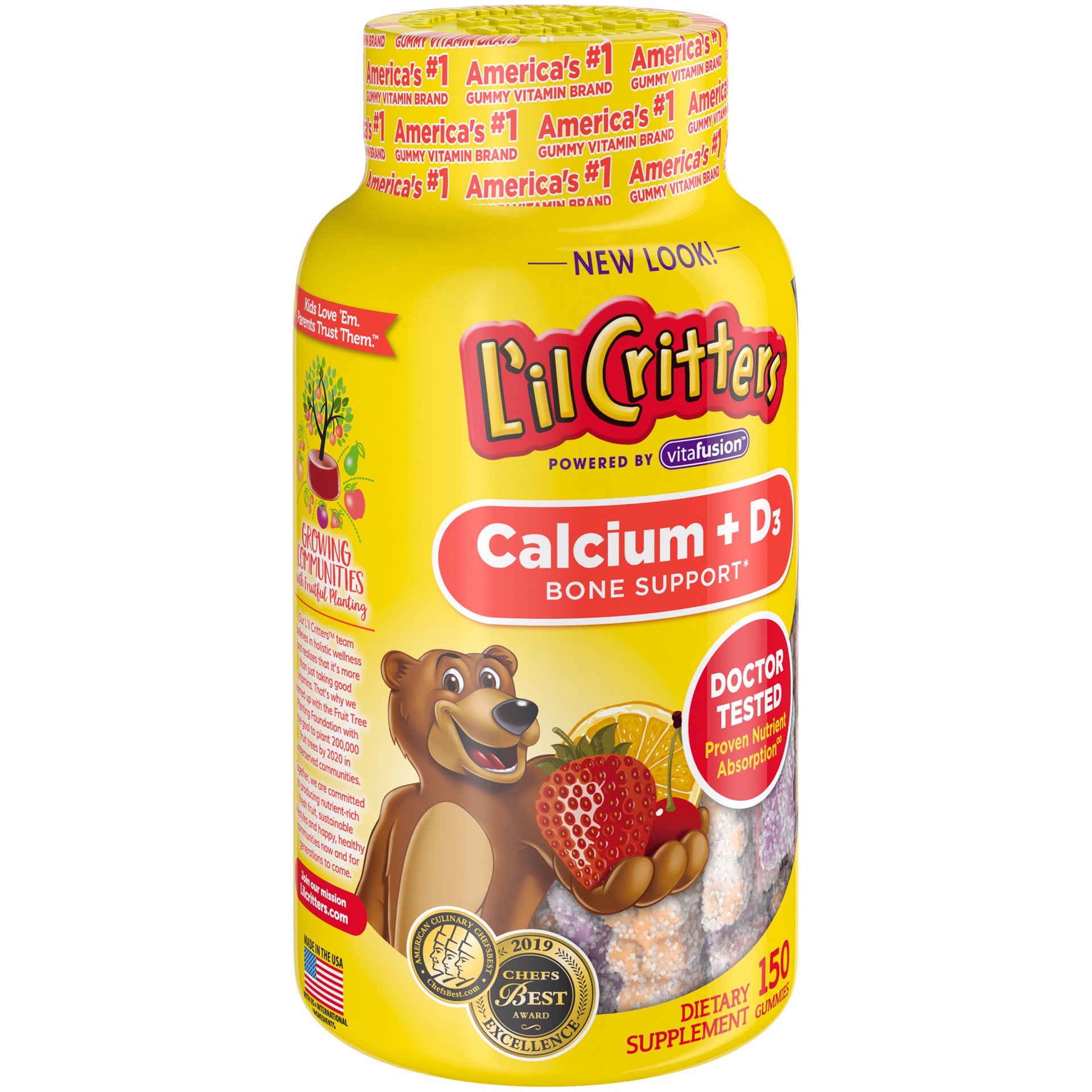 slide 4 of 4, ARM & HAMMER Gummies Calcium + D3 150 ea, 150 ct