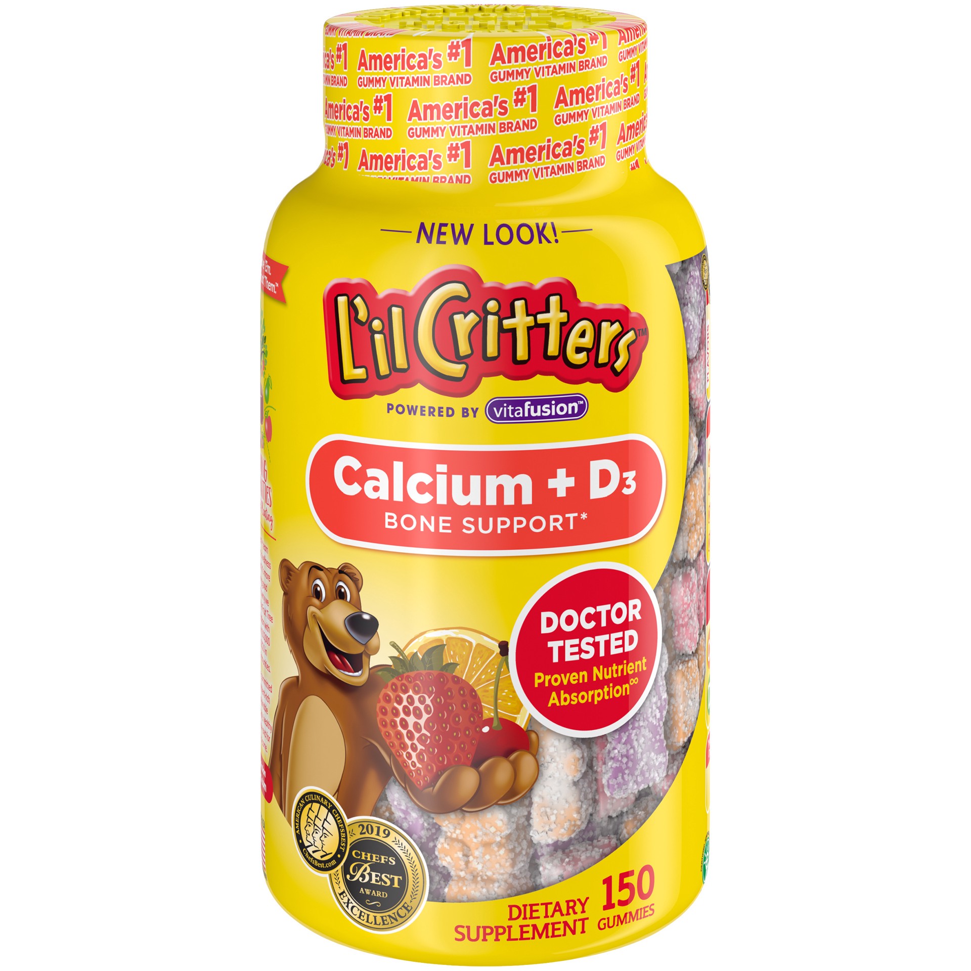 slide 1 of 4, ARM & HAMMER Gummies Calcium + D3 150 ea, 150 ct