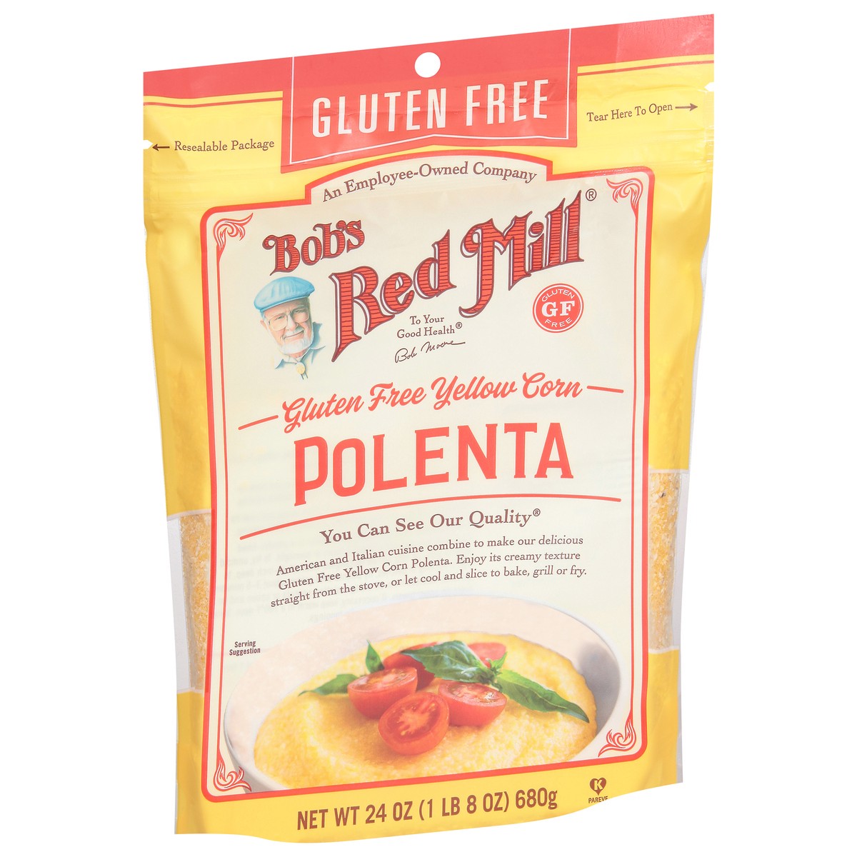 slide 3 of 9, Bob's Red Mill Gluten Free Yellow Corn Polenta 24 oz, 24 oz